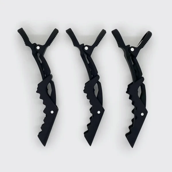 No Slip Crocodile Clip 3pc – Black - Image 3