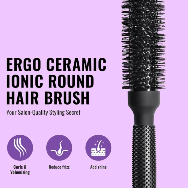 ER33 Ionic Ceramic Round Hair Brush 1¾” - Image 3